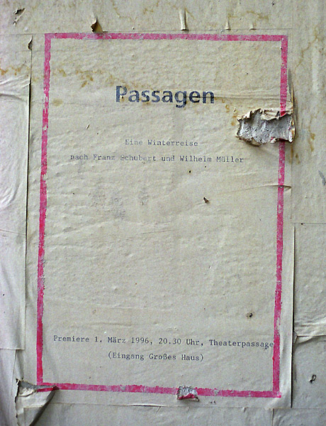 Passagen 5 (Eine Winterreise), Freiberg, 1998  (c) Marshall Soules