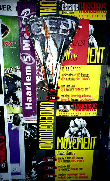 Underground Movement, Amsterdam, 1995 (c) Marshall Soules